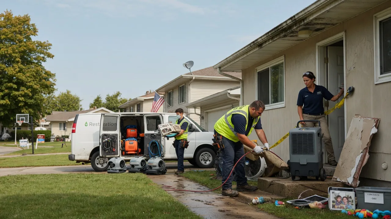 Water Damage Restoration in Ina, IL near me